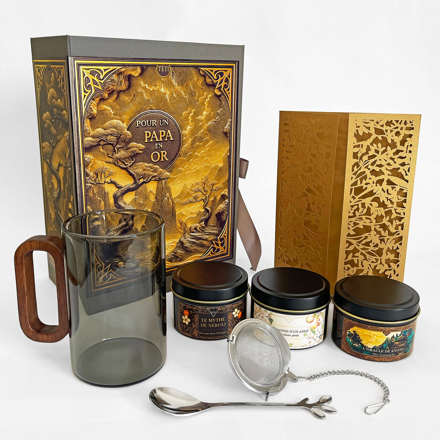 COFFRET CADEAU "POUR UN PAPA EN OR"