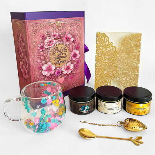 COFFRET CADEAU "POUR LA PLUS PRÉCIEUSE MAMAN"